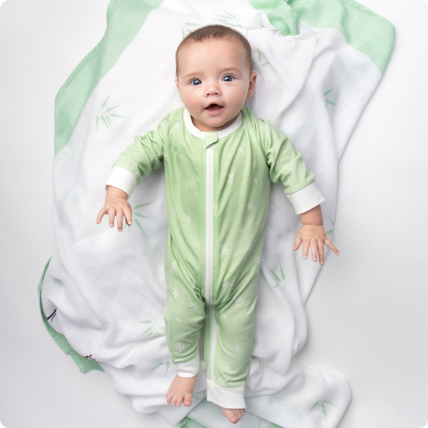 Green Bamboo BabyGrows