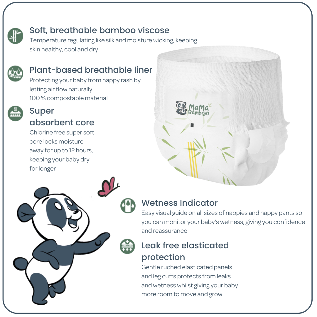 Mama Bamboo's Easy-Up Pull-Up Nappy Pants