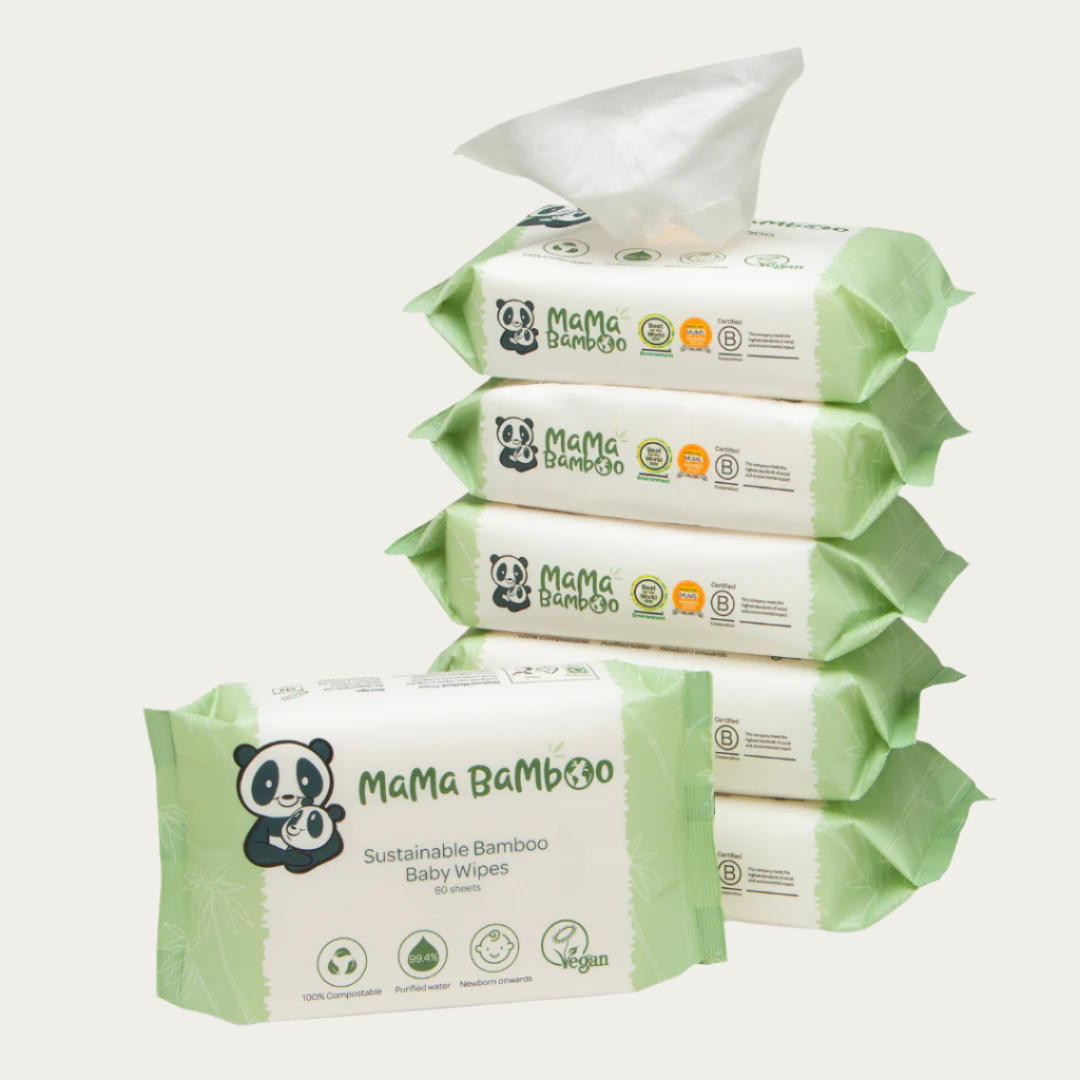 Mama Bamboo's 100% Biodegradable Bamboo Baby Wipes